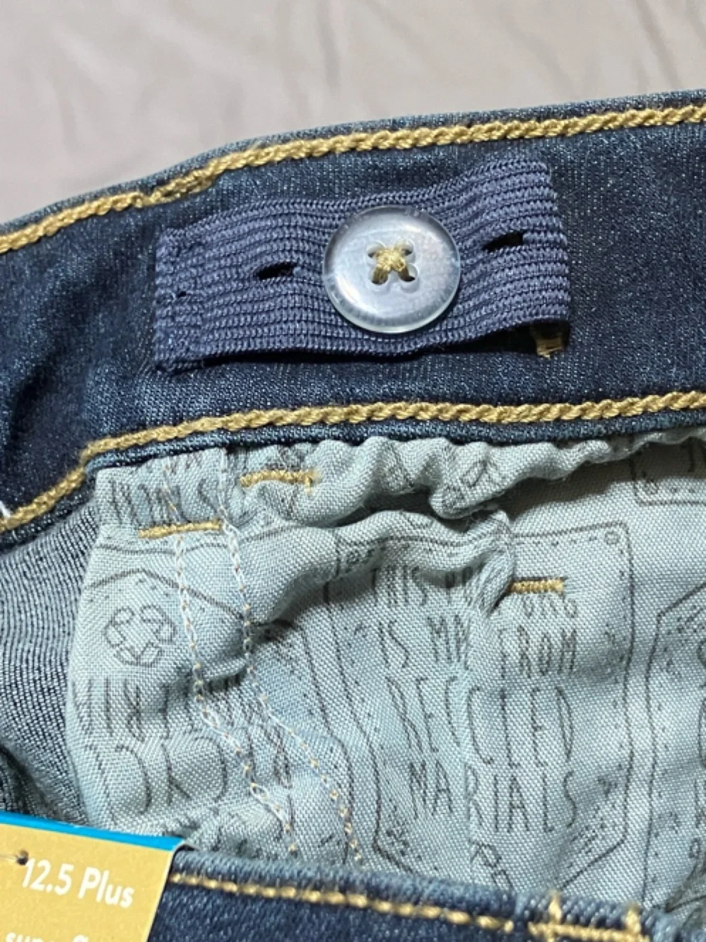 Kids Dark Blue Stretch Skinny Jeans